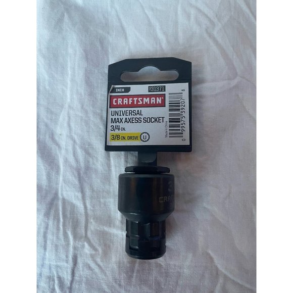 New Craftsman Black Universal Max Axess through Socket 3/4" 3/8" drive SAE 31371 - Picture 1 of 1